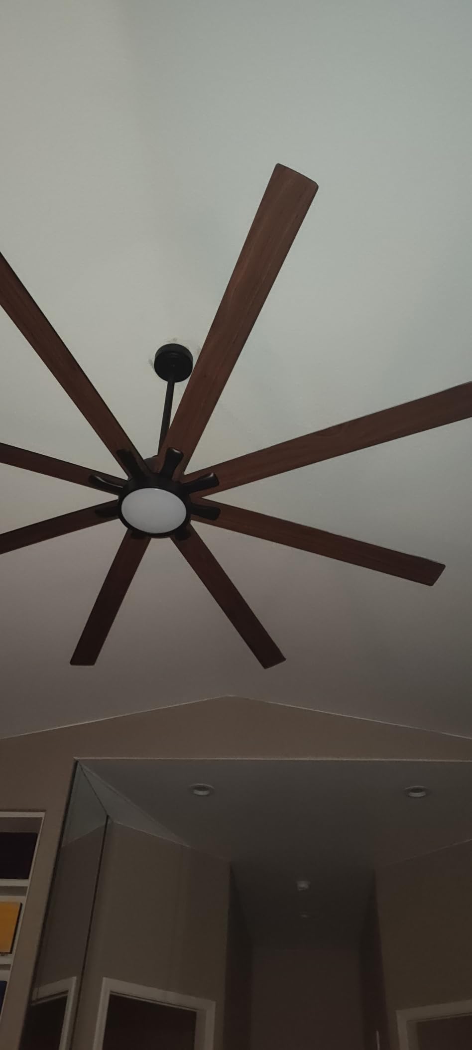 84 Inch Ceiling Fans with Lights and Remote, Wood/White customer photo 2