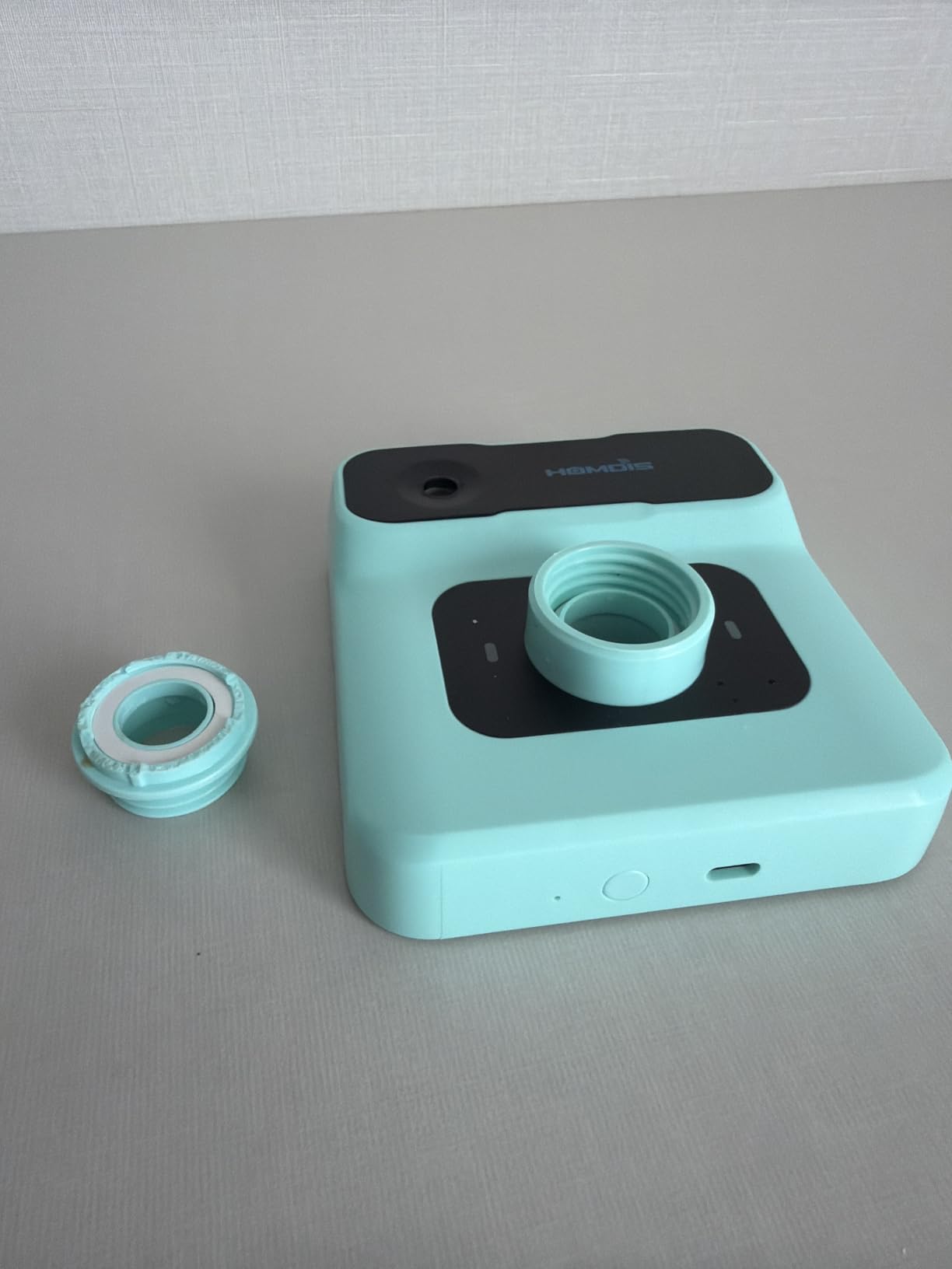 Travel Humidifier, Portable Humidifier for Plants, Bedroom, Office, Hotel or Car, Battery Operated Mini Cool Mist Humidifiers, Quiet 23dB, Auto-off, Night Light & BPA-Free, Wood Grain customer photo 2