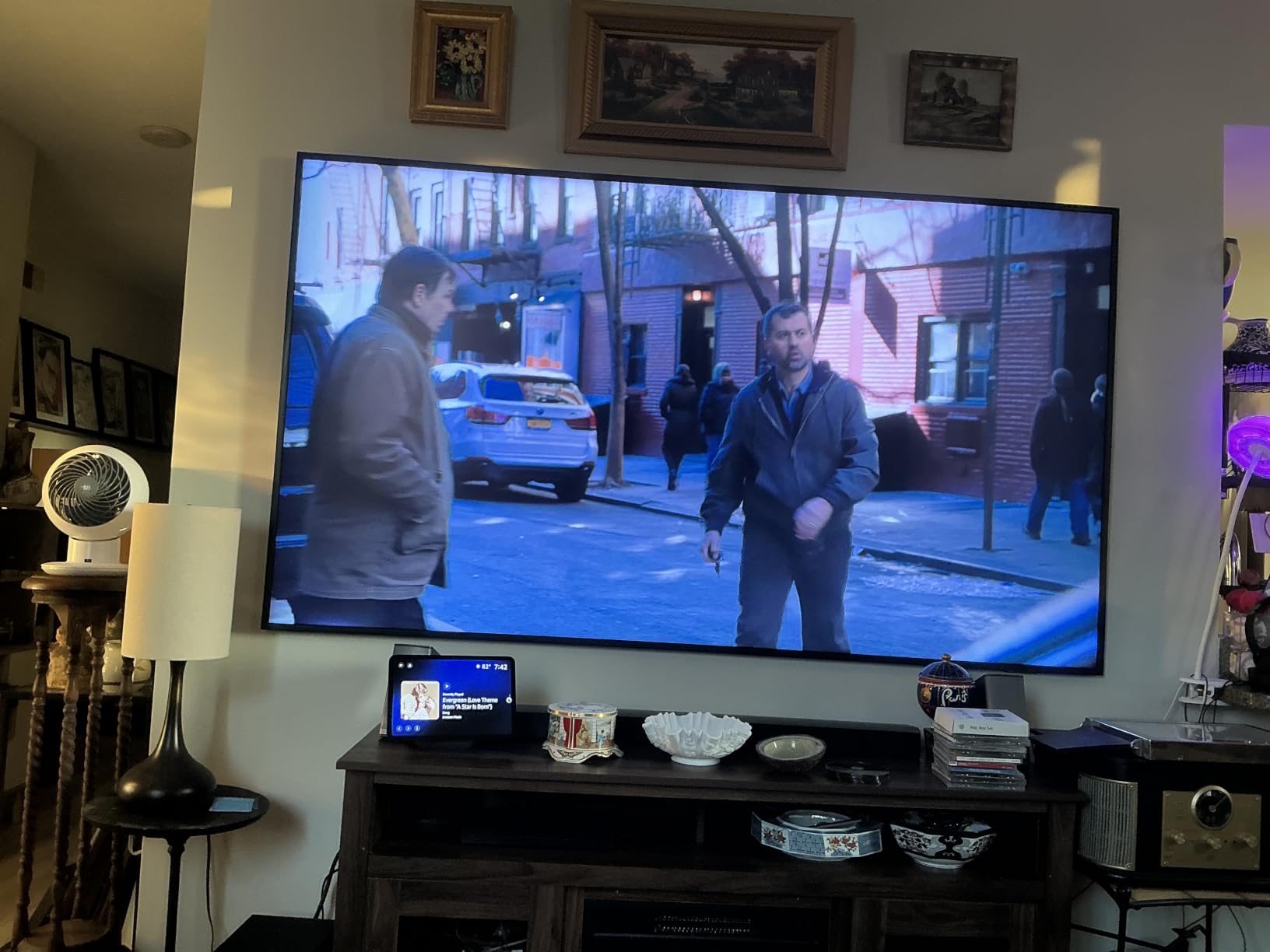 Samsung 85-Inch Class The Frame Pro LS03HW Series Samsung Vision AI Smart TV (2026 Model, 85LS03HW) Glare Free with Neo QLED, Wireless One Connect, Slim Fit Wall Mount Included, Alexa Built-in - Vi... customer photo 1
