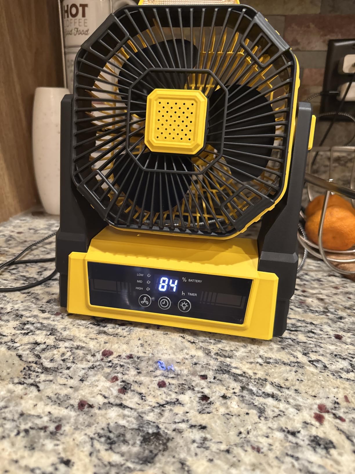 KopBeau Portable Camping Fan, 20000mAh Battery Operated Tent Fan with Light customer photo 1