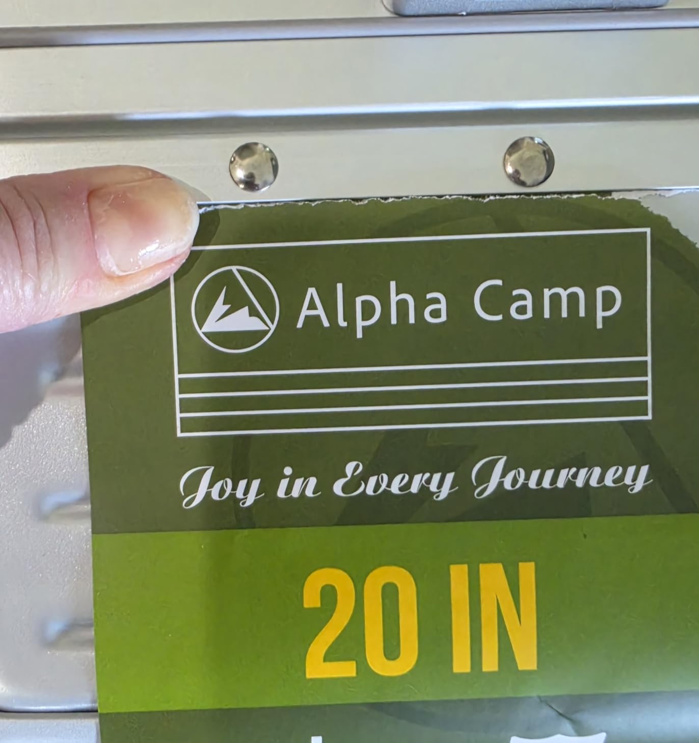 ALPHA CAMP 20 Inch Aluminum Frame Carry-On Luggage with Front Opening customer photo 2
