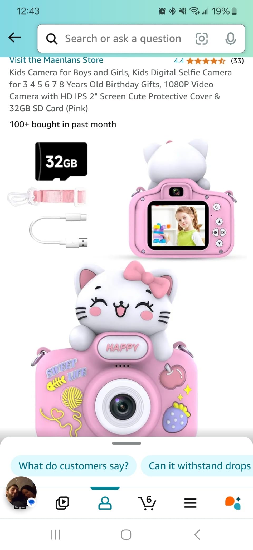 4K Digital Camera for Photography, 64MP Vlogging Camera for YouTube customer photo 1