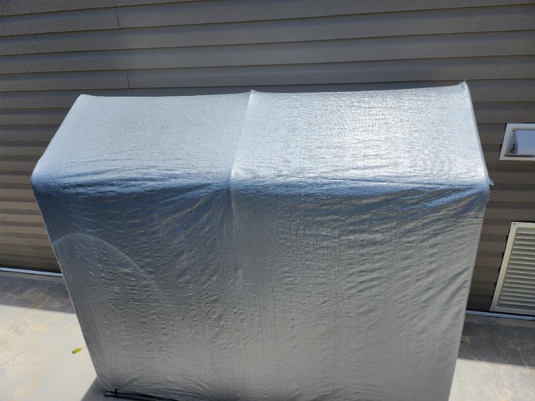 Flamaker Small Portable Shed Bike Tent 420D Oxford Fabric 4000PU, Sliver customer photo 2