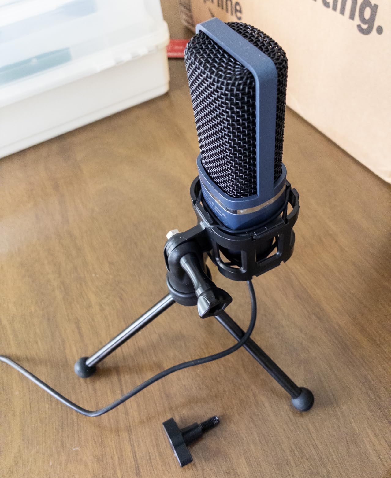 TONOR Studio Recording Microphone with Isolation Shield Set, Acoustic Foam Shield Bundle with Pop Filter & Tripod Stand & Earphone for PC, Laptop, Smartphone, Condenser PC Mic for Podcast, Home Studio customer photo 2