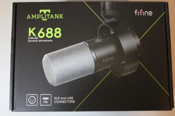 FIFINE K688S XLR/USB Podcast Dynamic Microphone with Desktop Stand customer photo 1