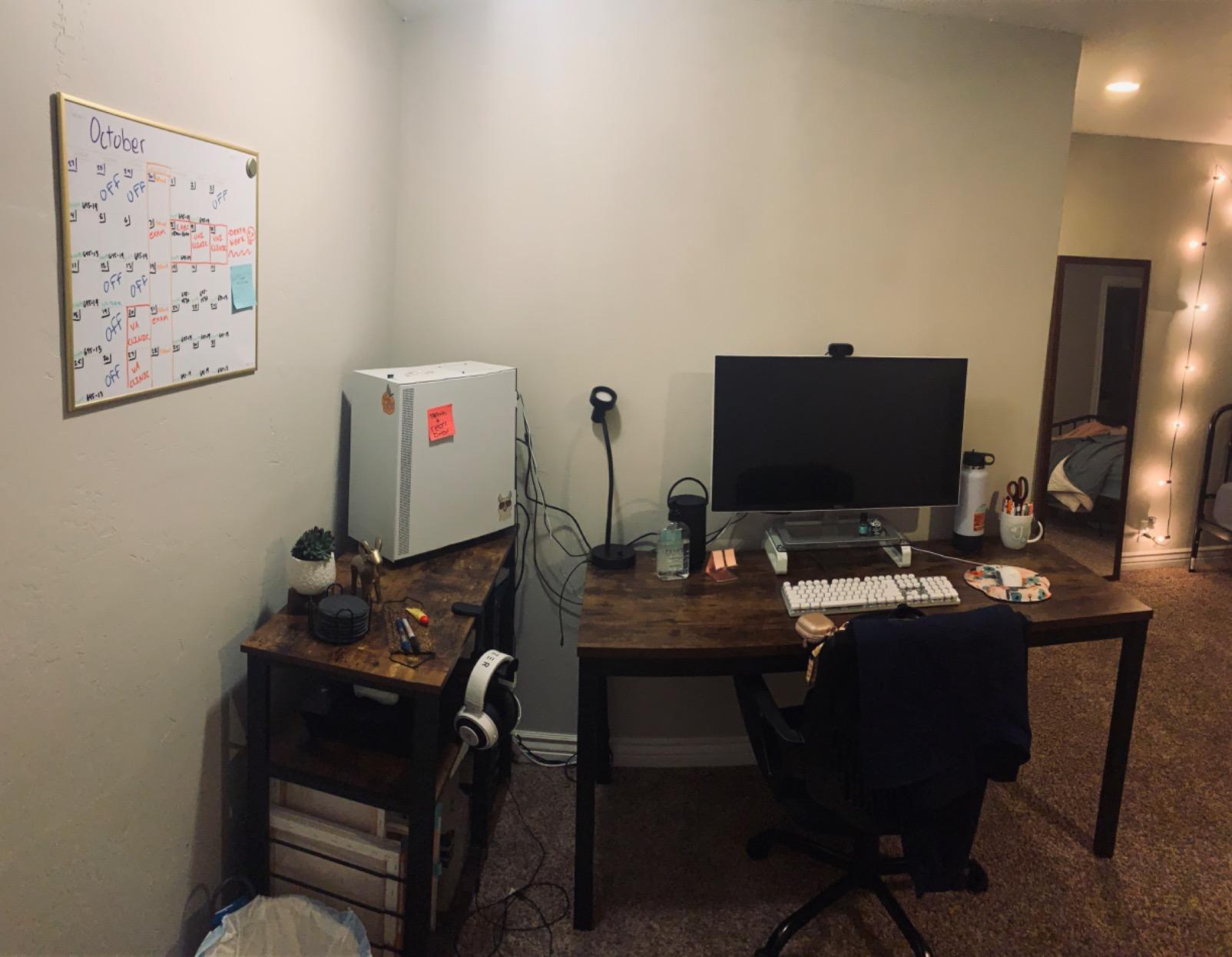 VASAGLE Standing Desk, 63x28 Inch Electric Adjustable Desk, 30-Min Assembly customer photo 1