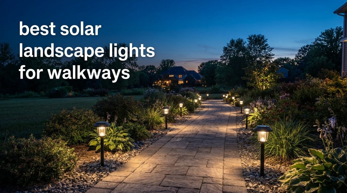 best solar landscape lights for walkways