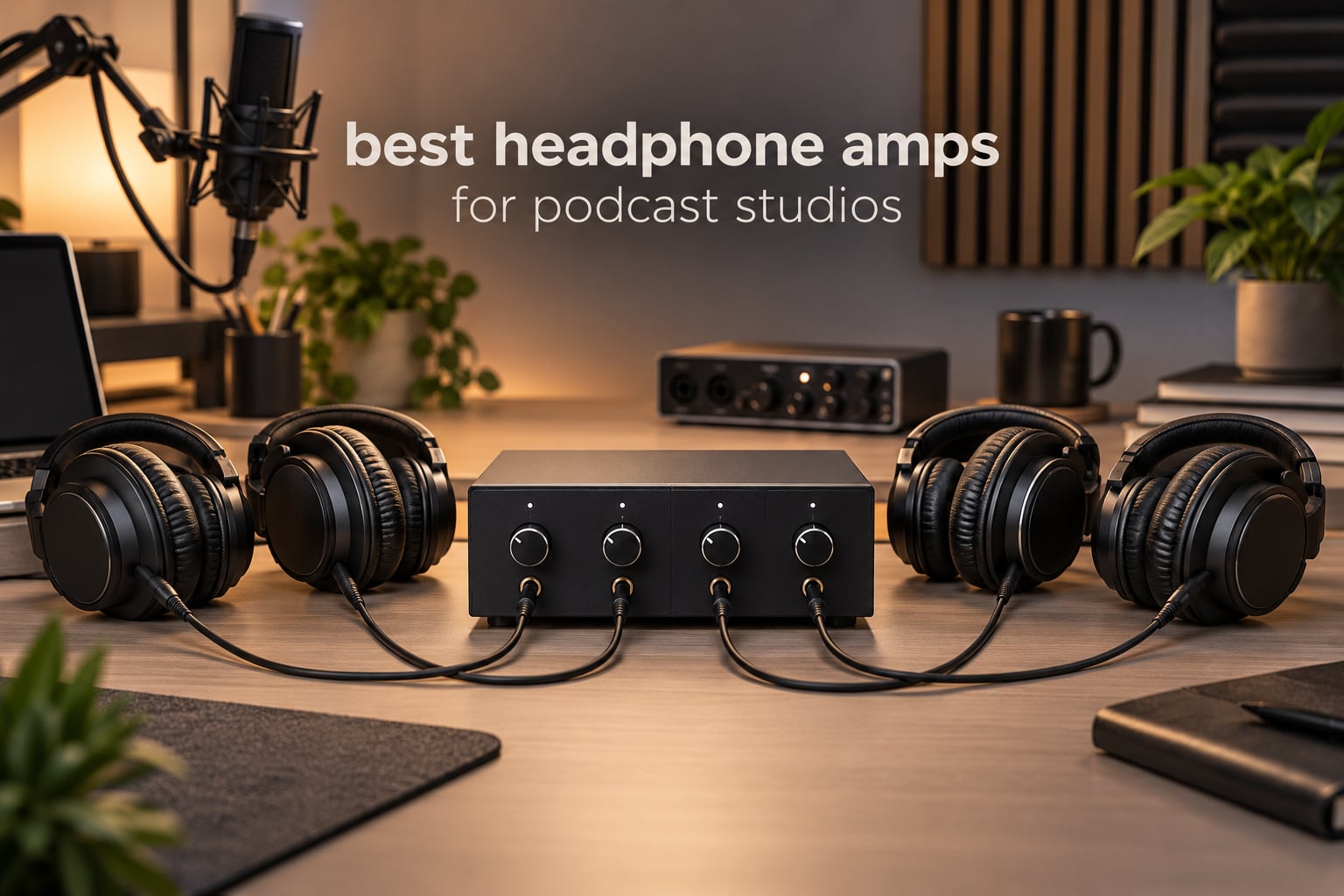 best headphone amps for podcast studios