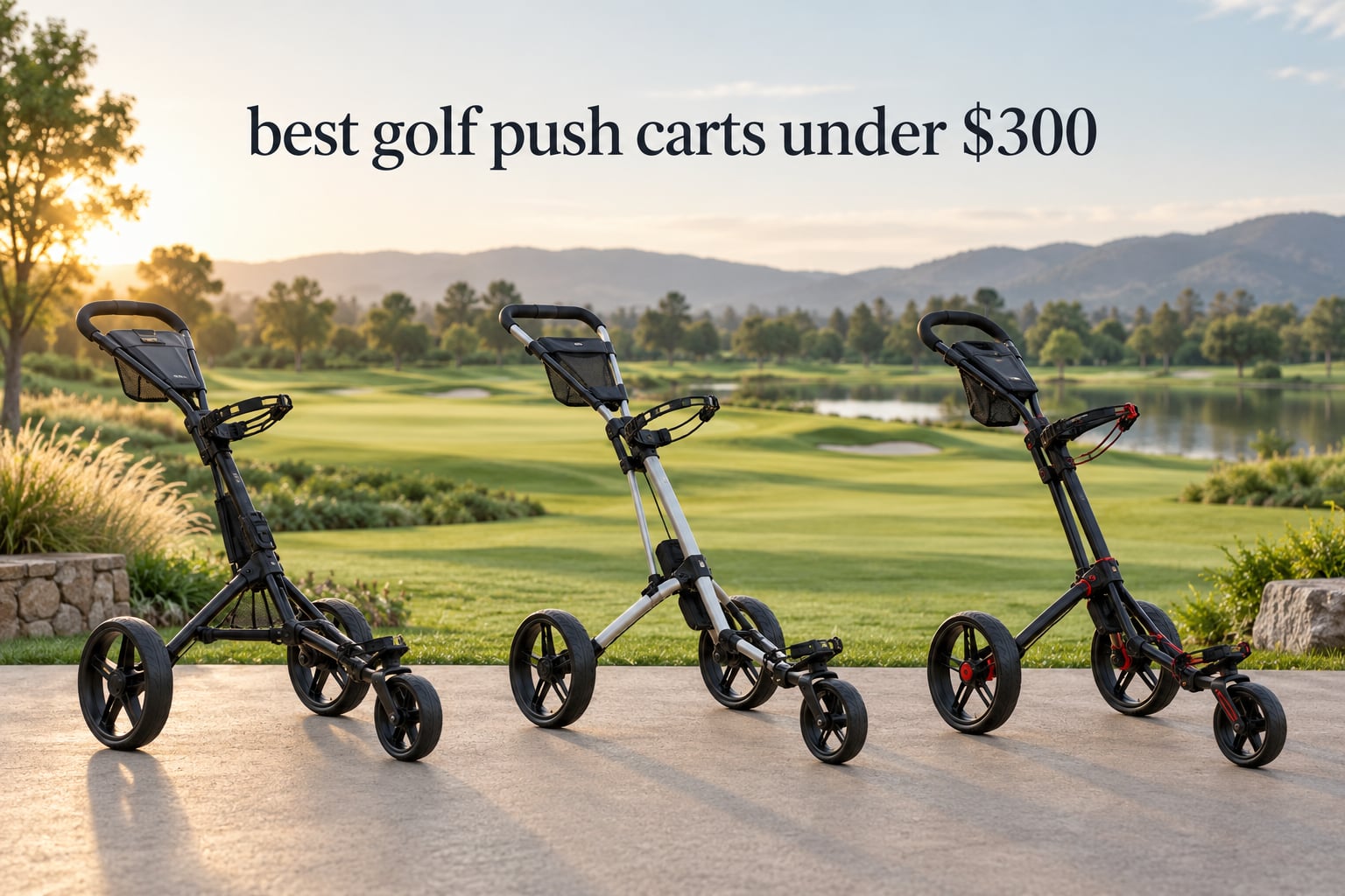 best golf push carts under $300