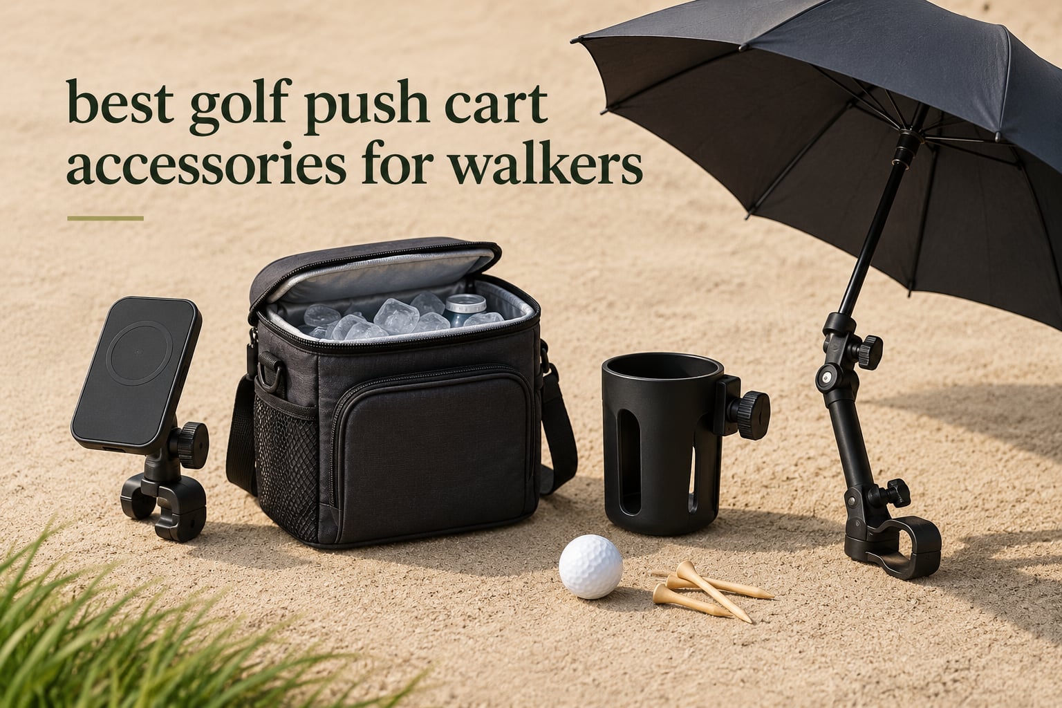 best golf push cart accessories for walkers