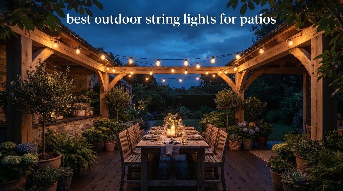 best outdoor string lights for patios