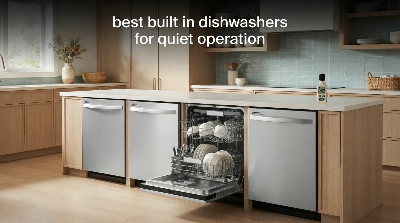 best built in dishwashers for quiet operation
