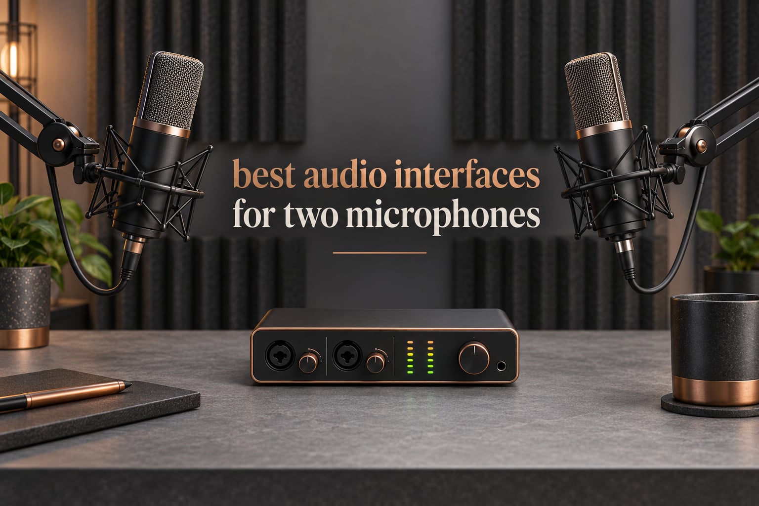 best audio interfaces for two microphones