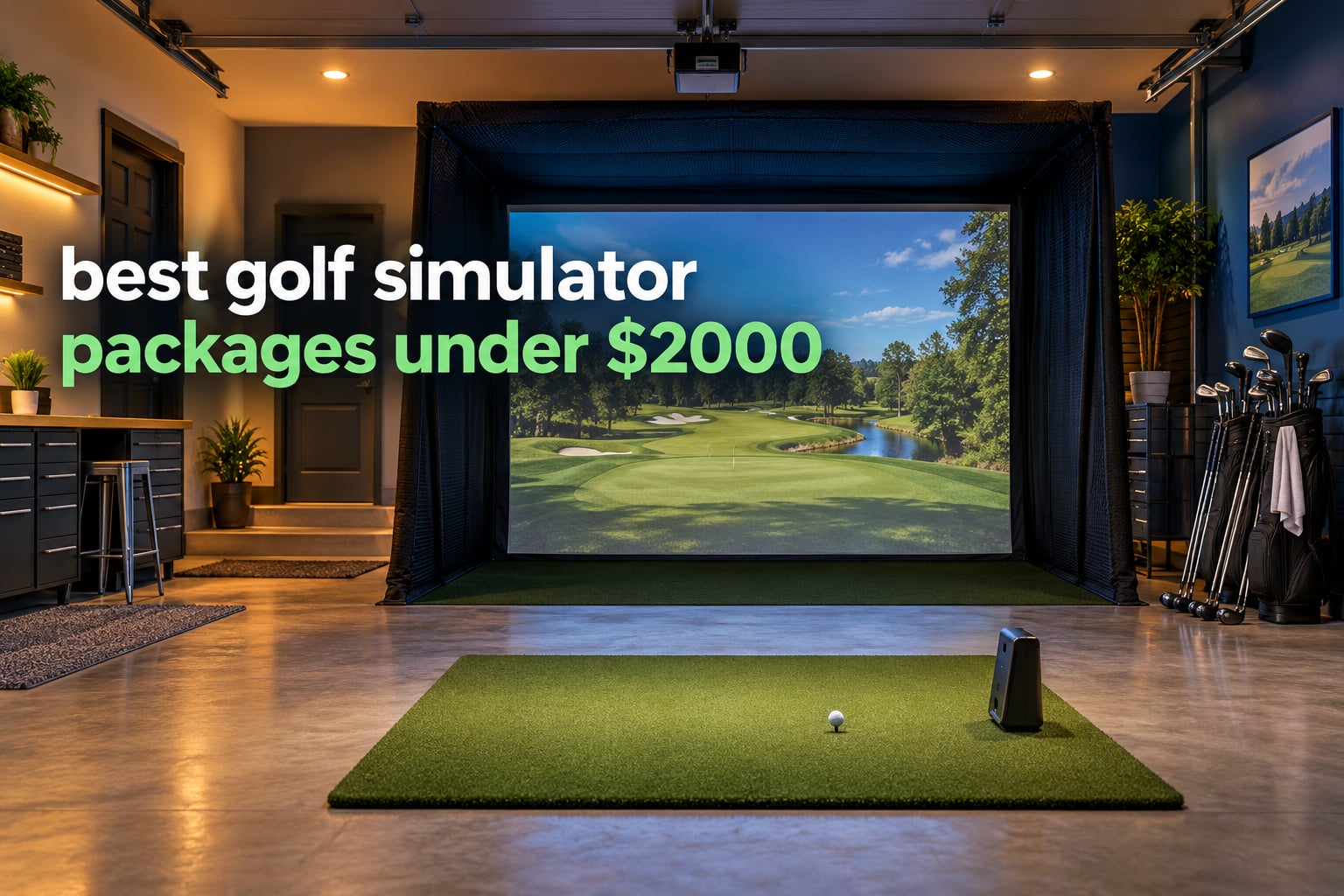 best golf simulator packages under $2000