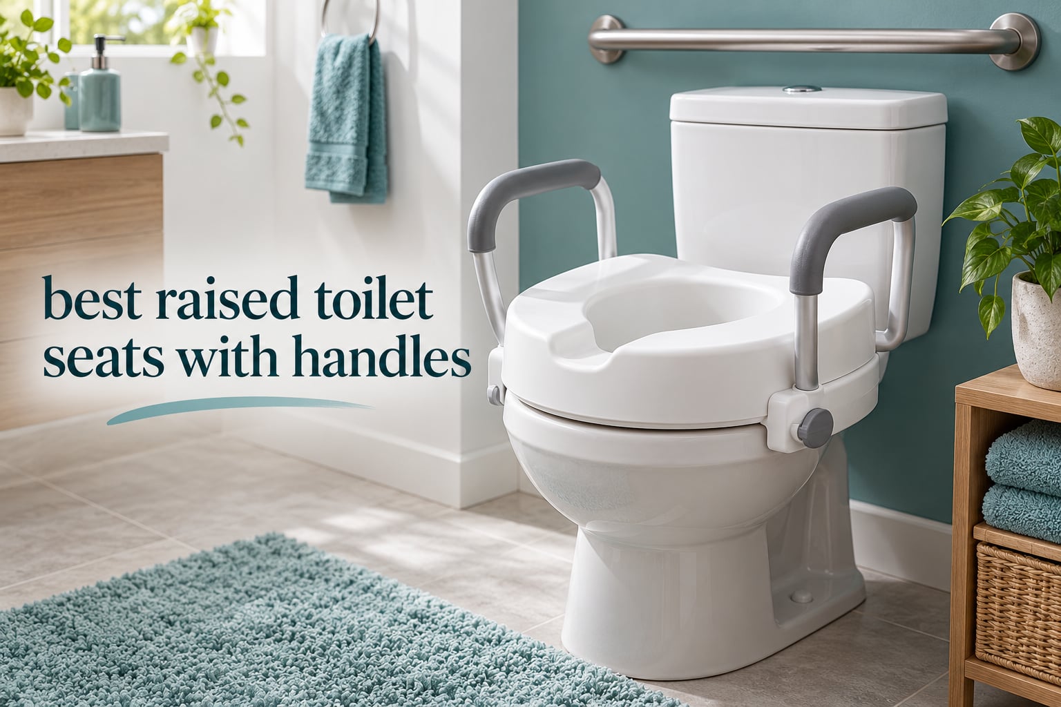 best raised toilet seats with handles