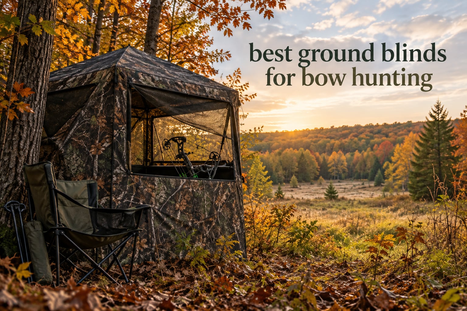 best ground blinds for bow hunting