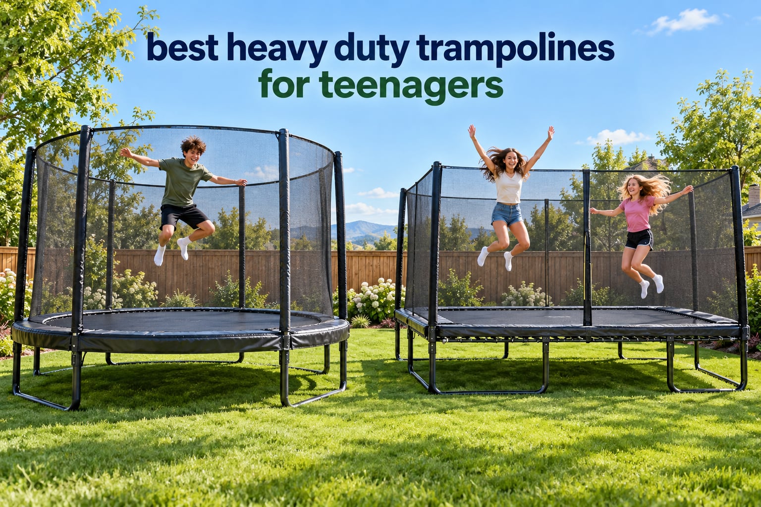 best heavy duty trampolines for teenagers