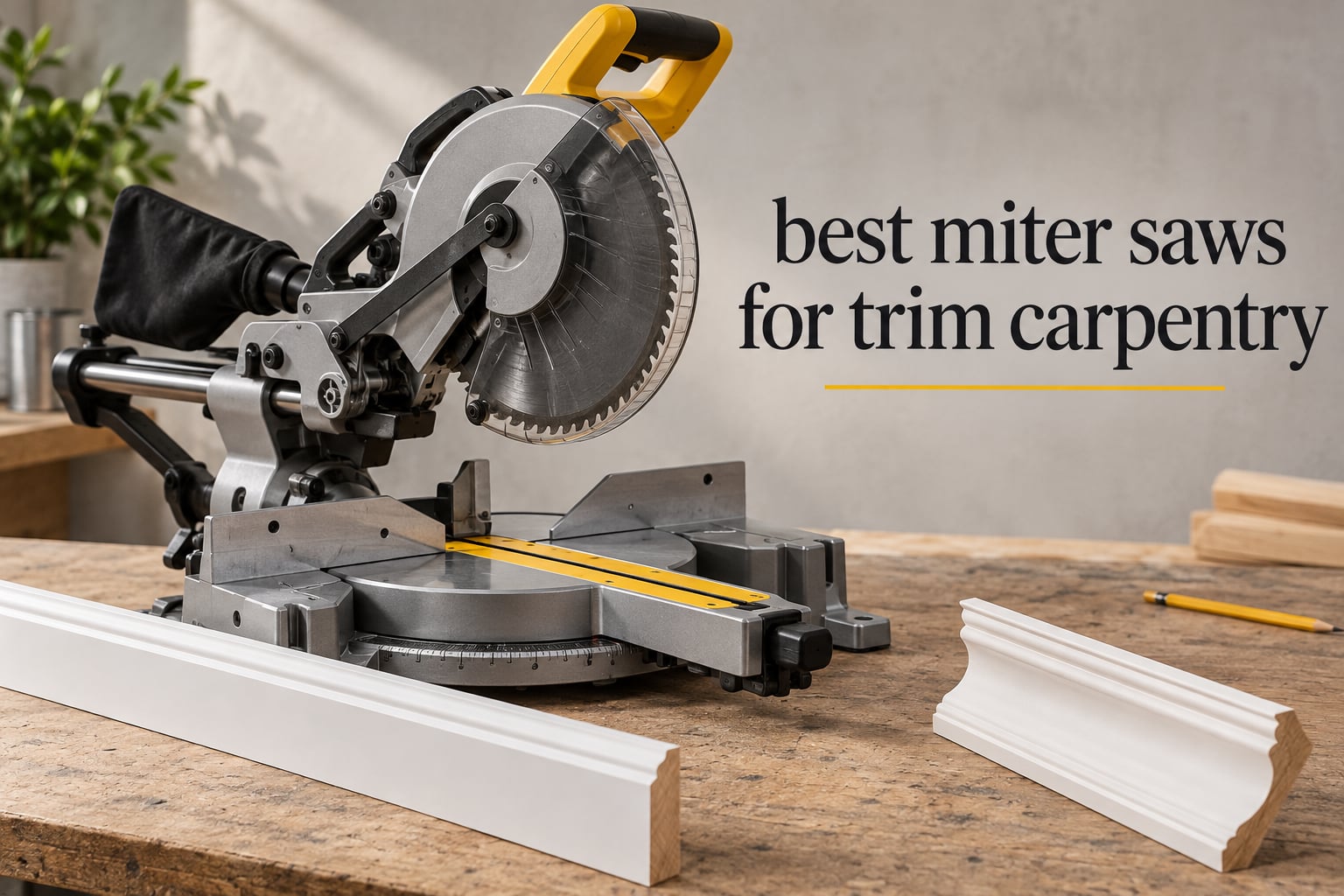 best miter saws for trim carpentry