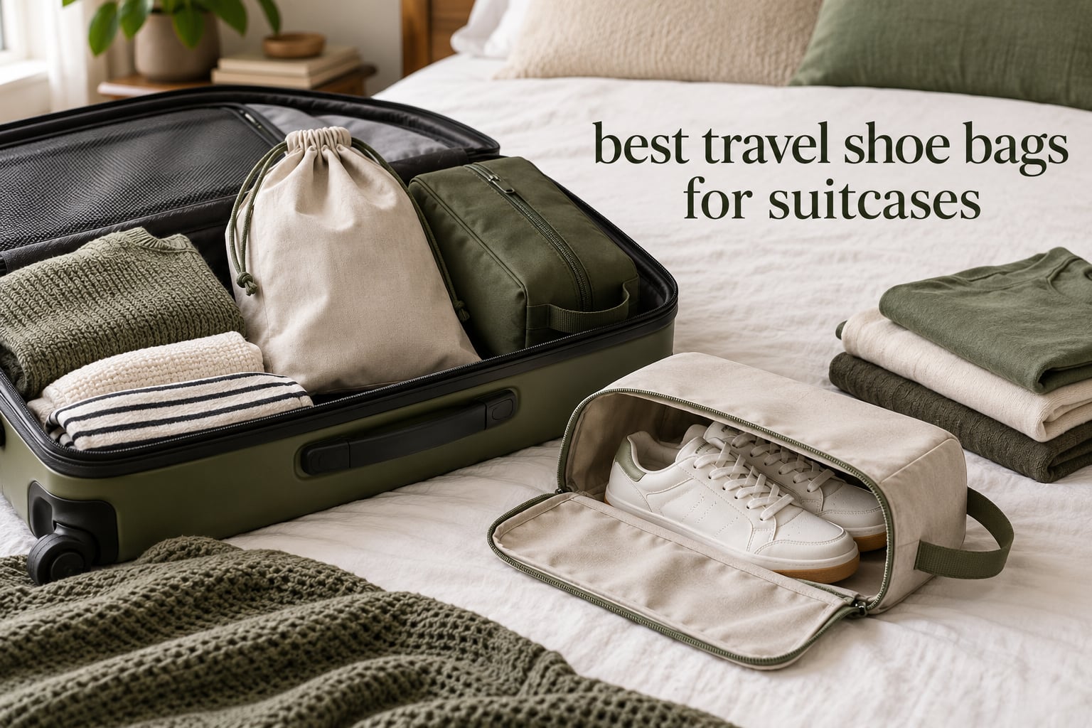 best travel shoe bags for suitcases