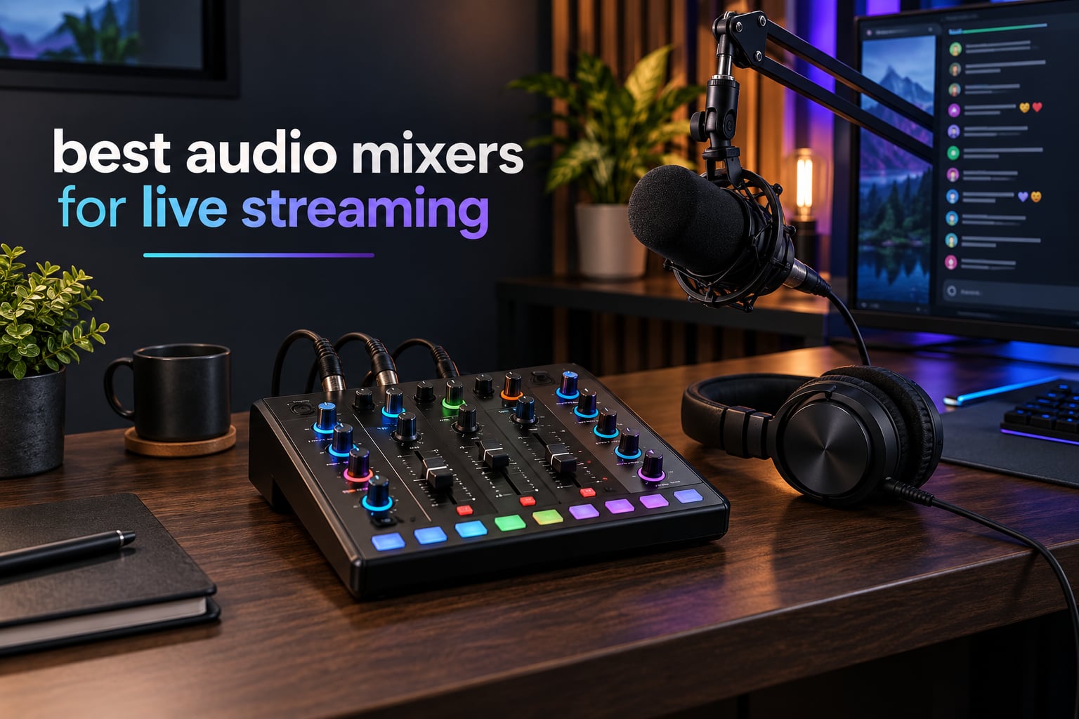 best audio mixers for live streaming