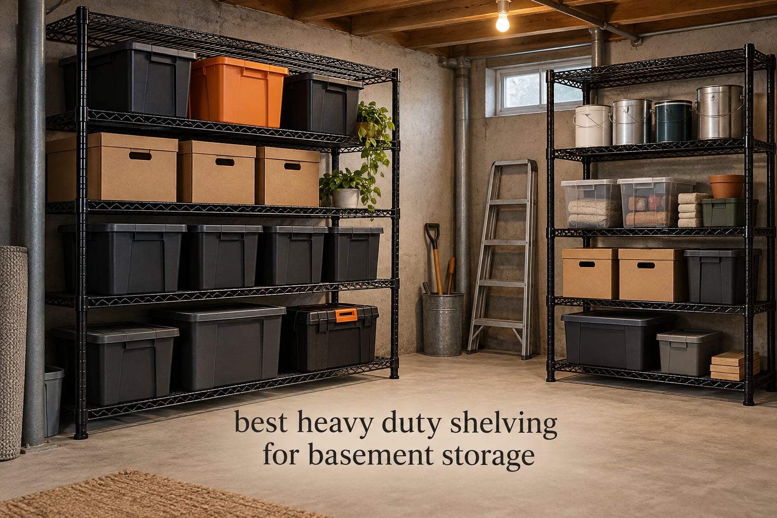 best heavy duty shelving for basement storage
