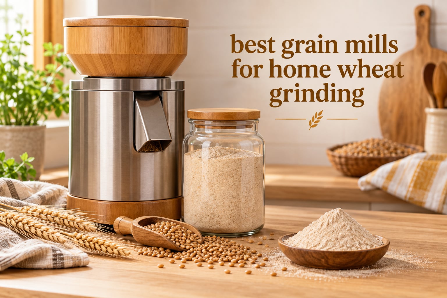best grain mills for home wheat grinding