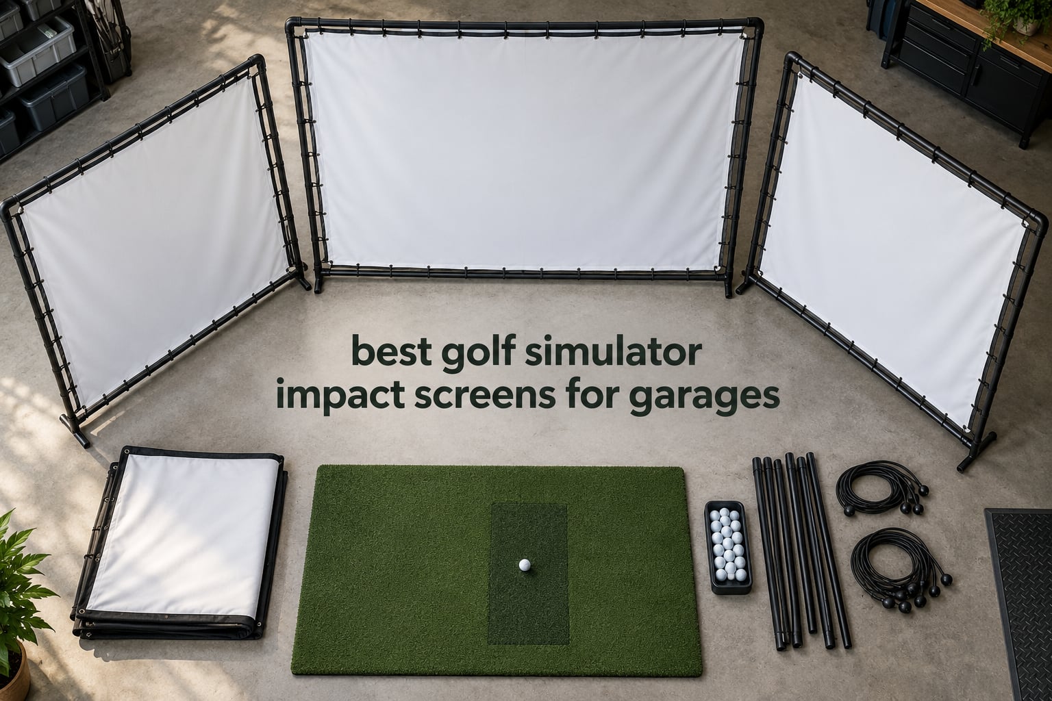 best golf simulator impact screens for garages
