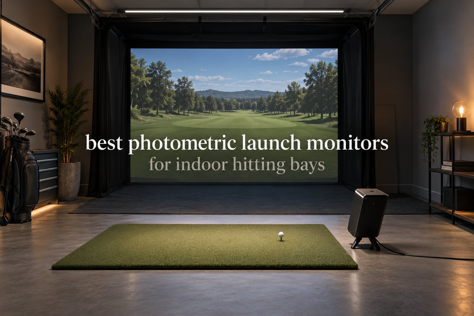 best photometric launch monitors for indoor hitting bays