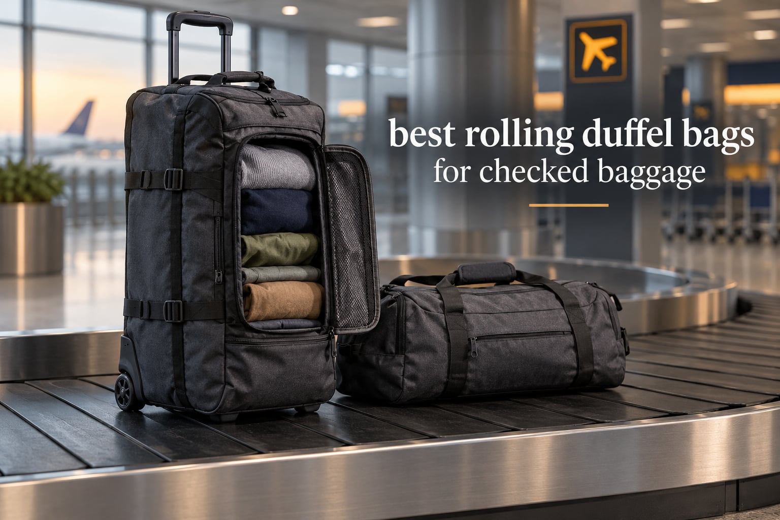 best rolling duffel bags for checked baggage