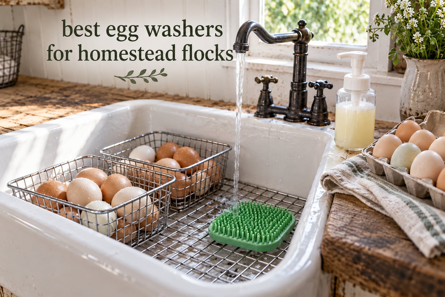 best egg washers for homestead flocks