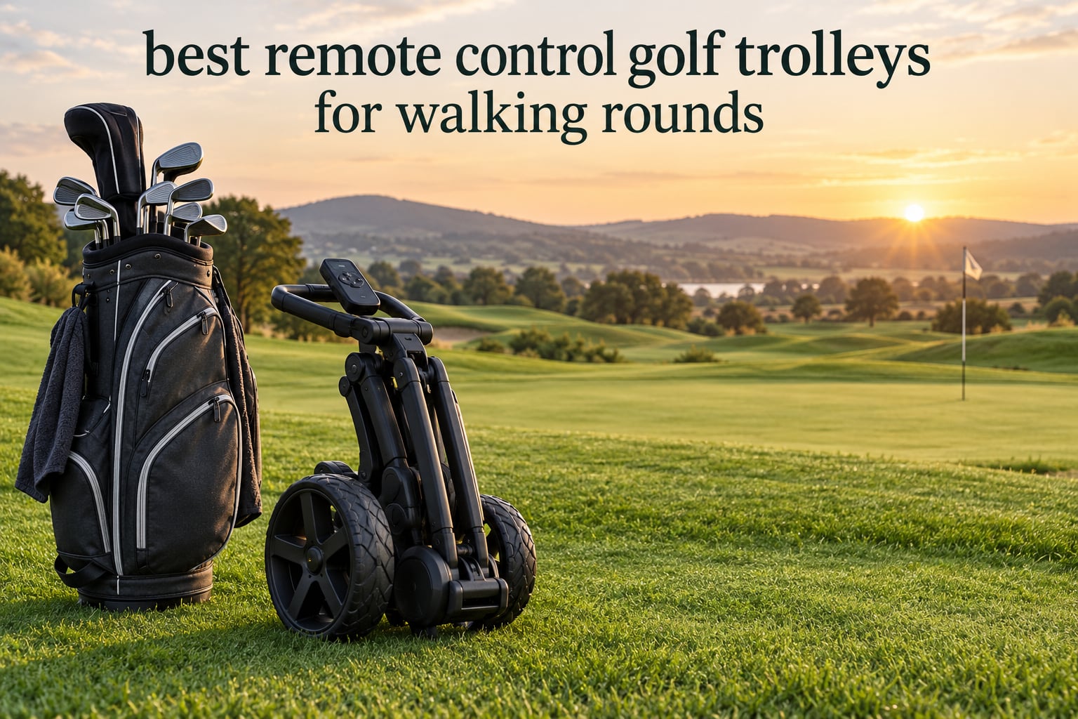 best remote control golf trolleys for walking rounds