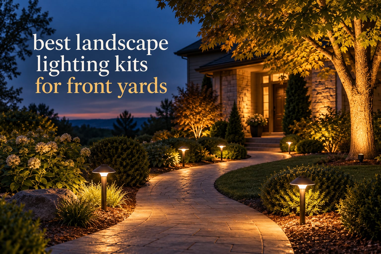 best landscape lighting kits for front yards