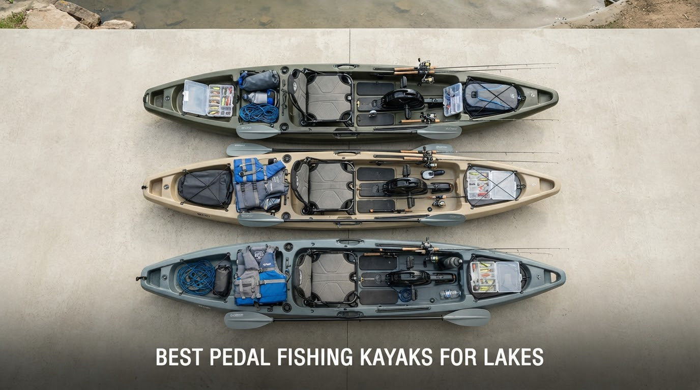 best pedal fishing kayaks for lakes