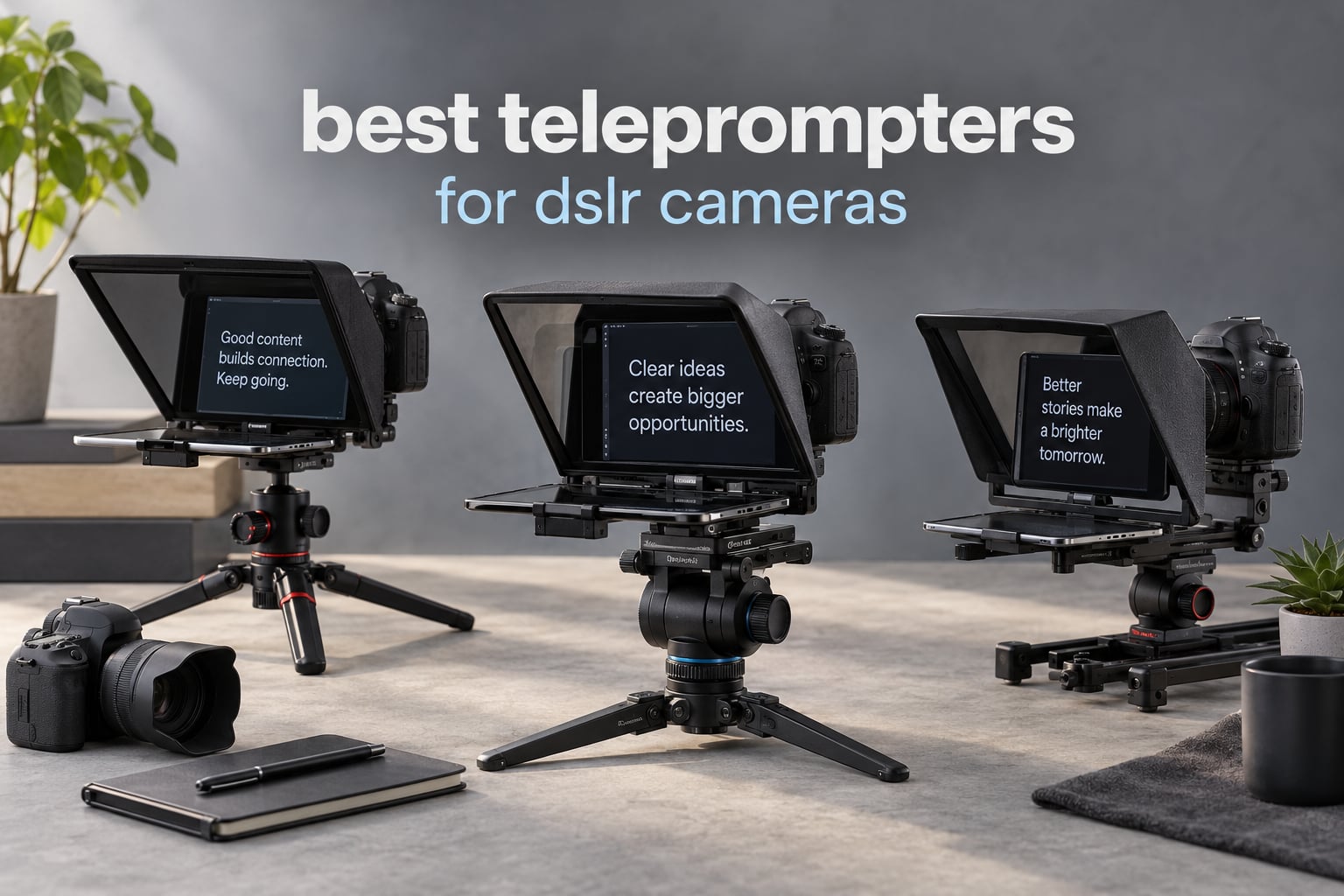 best teleprompters for dslr cameras