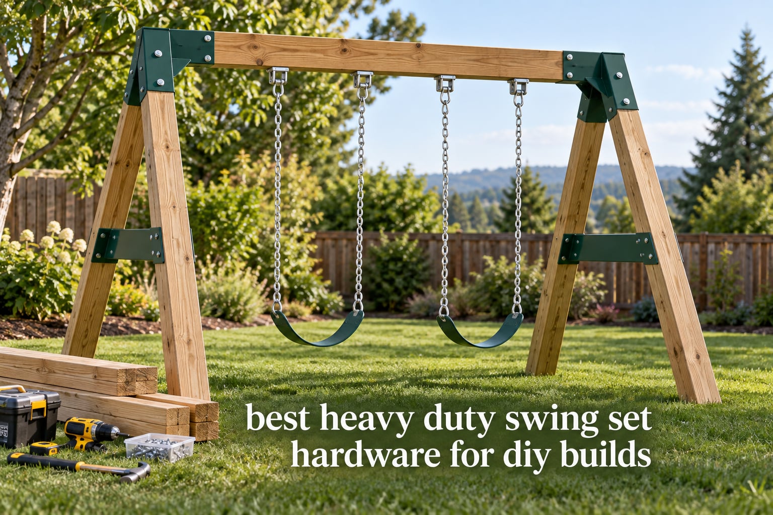 best heavy duty swing set hardware for diy builds