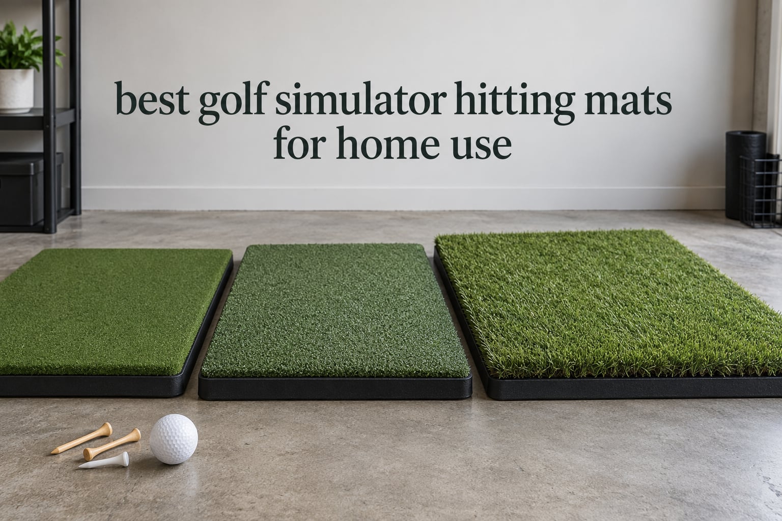best golf simulator hitting mats for home use
