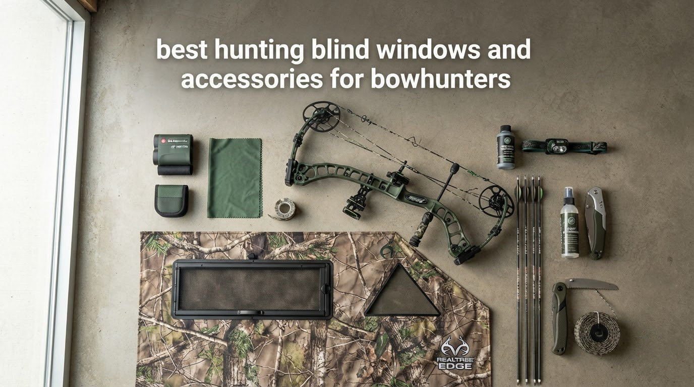 best hunting blind windows and accessories for bowhunters