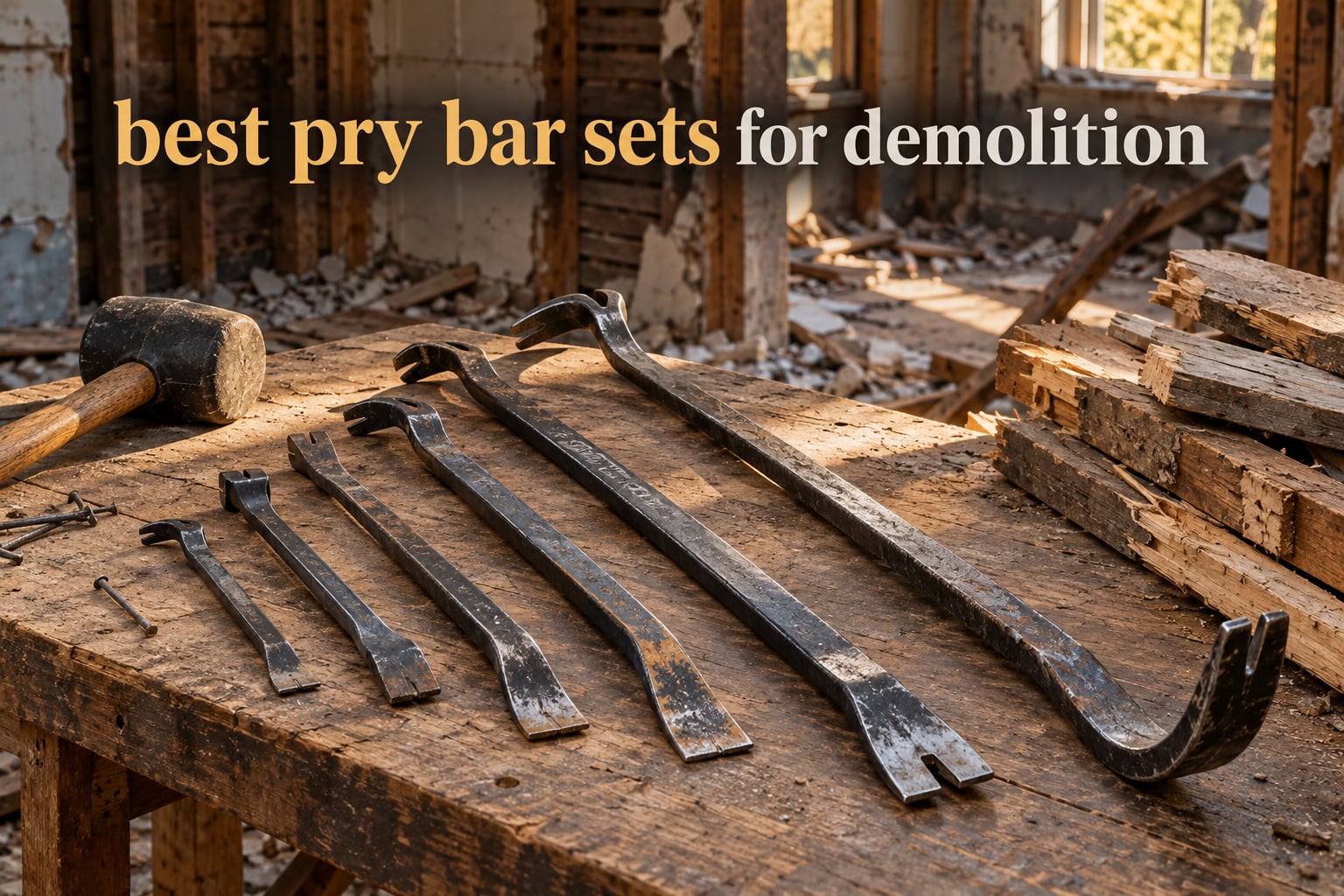best pry bar sets for demolition