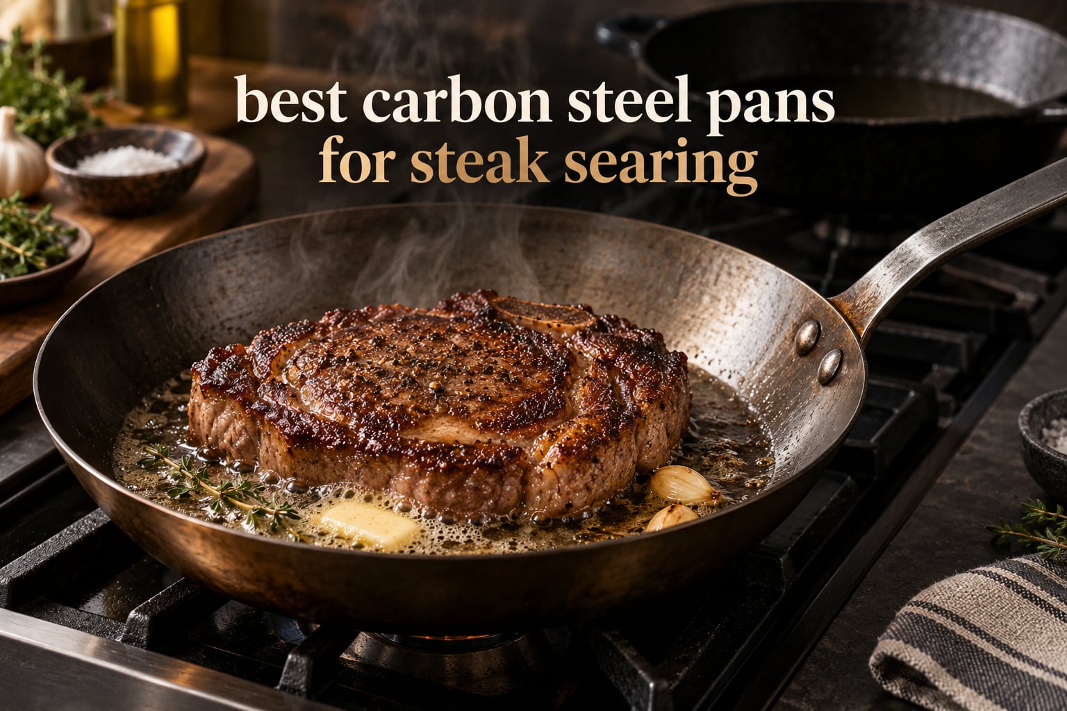best carbon steel pans for steak searing