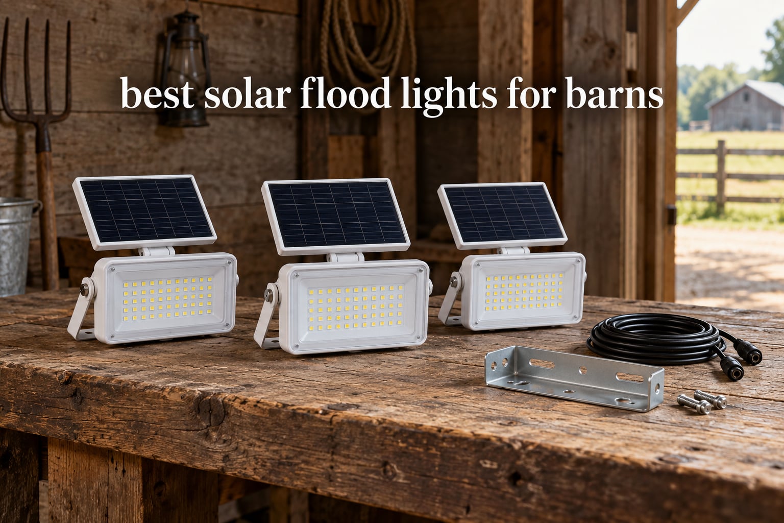 best solar flood lights for barns