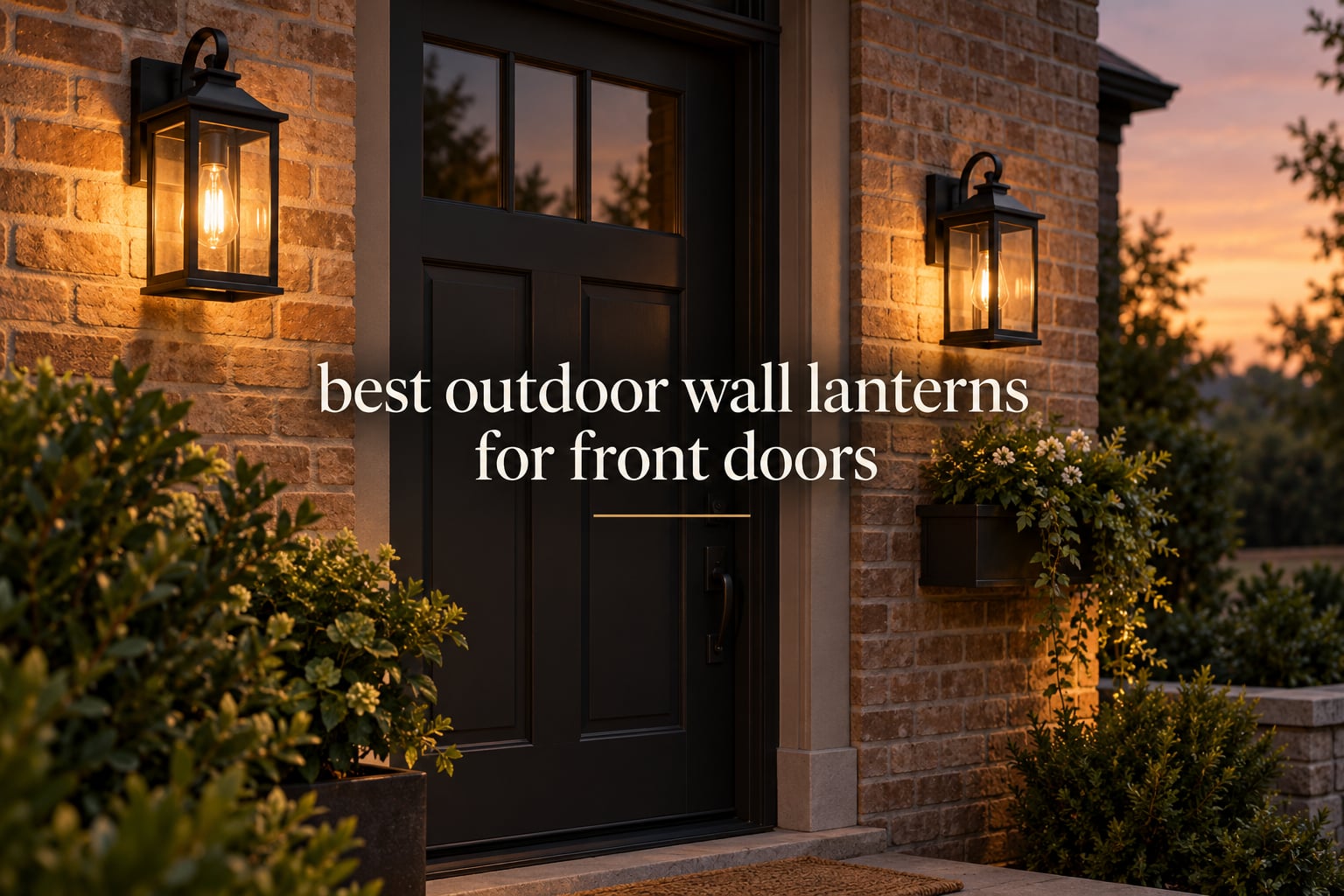 best outdoor wall lanterns for front doors