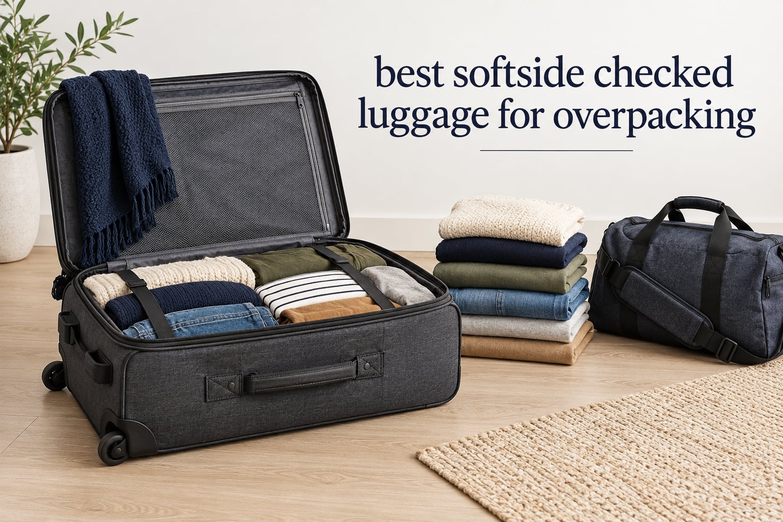 best softside checked luggage for overpacking