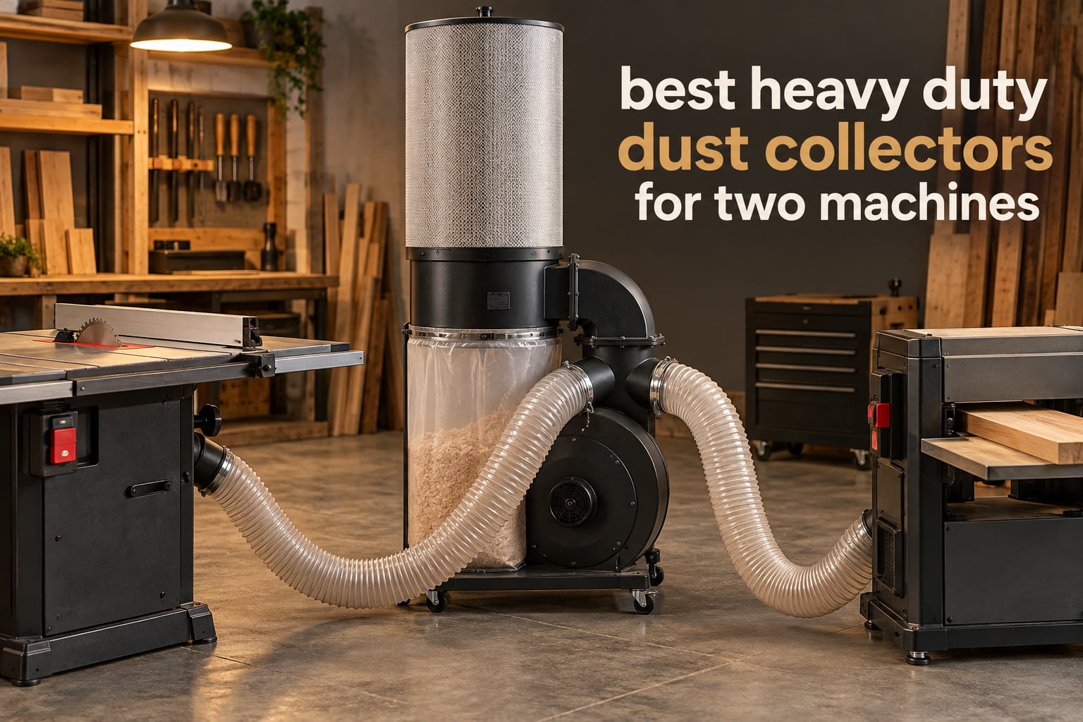 best heavy duty dust collectors for two machines