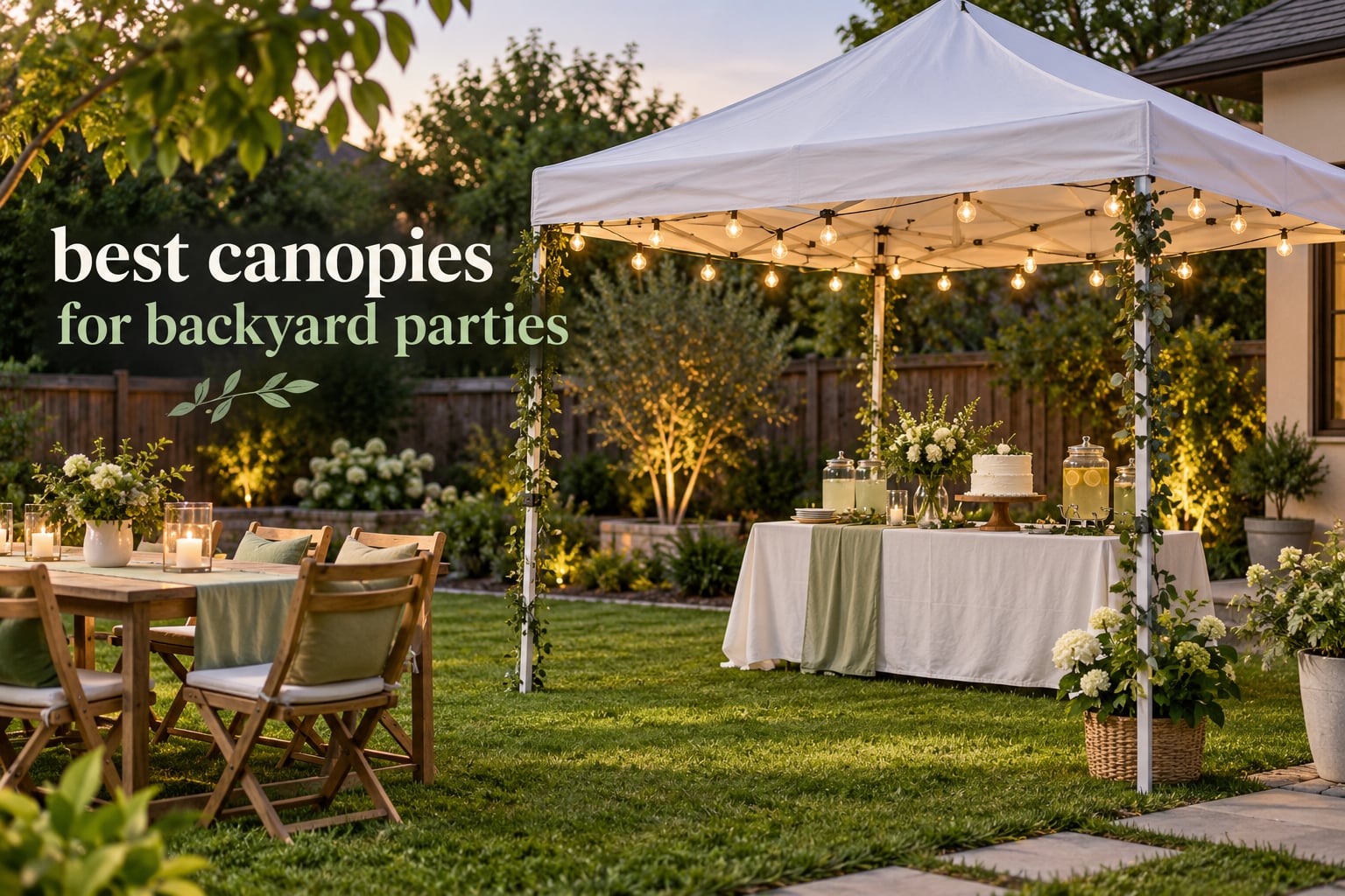 best canopies for backyard parties