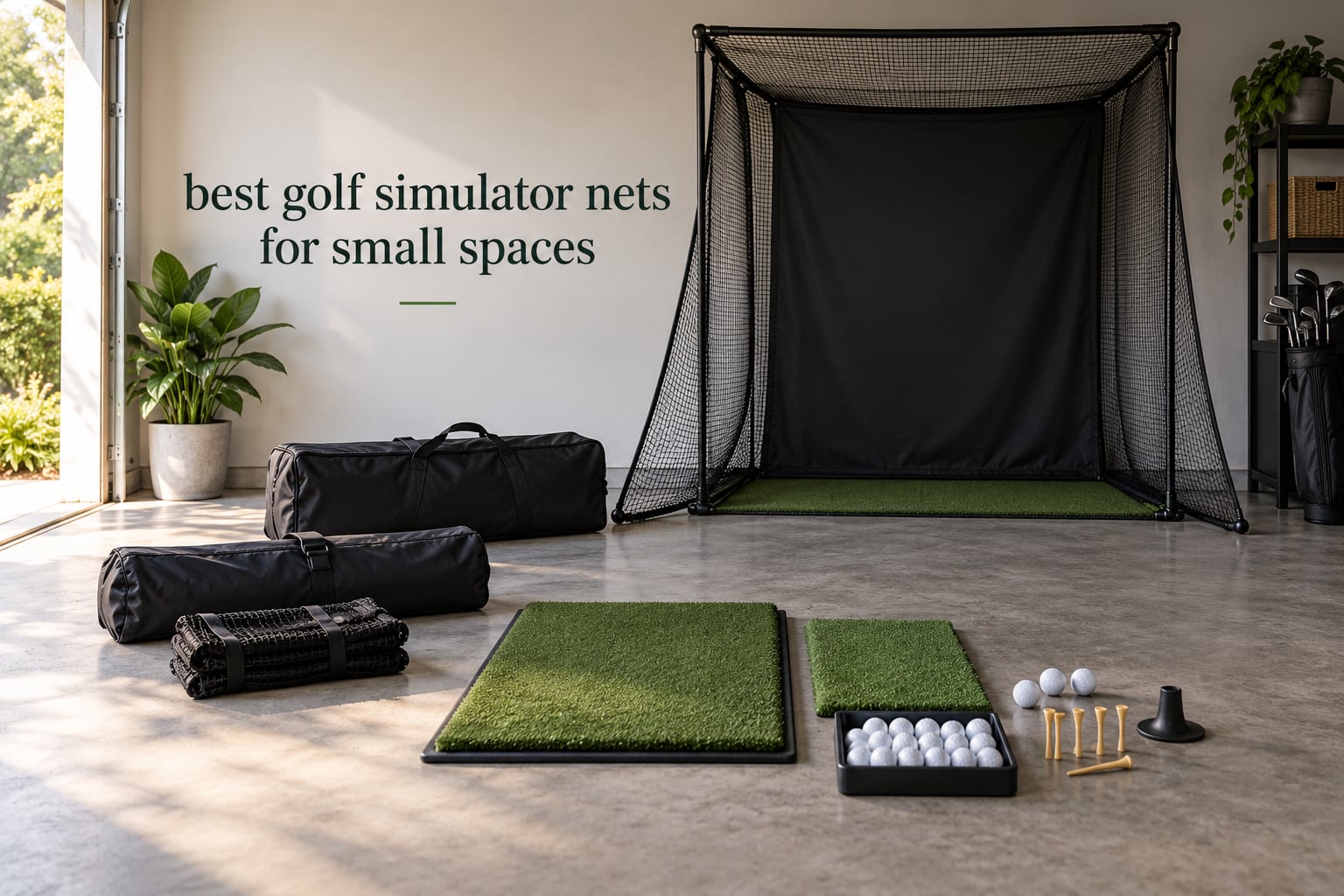 best golf simulator nets for small spaces