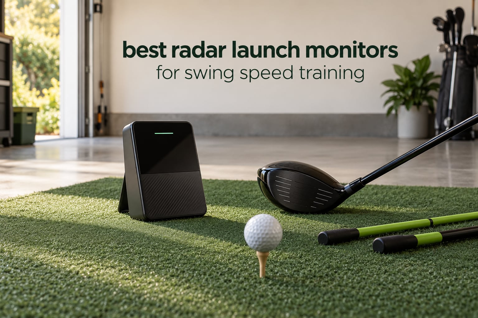 best radar launch monitors for swing speed training