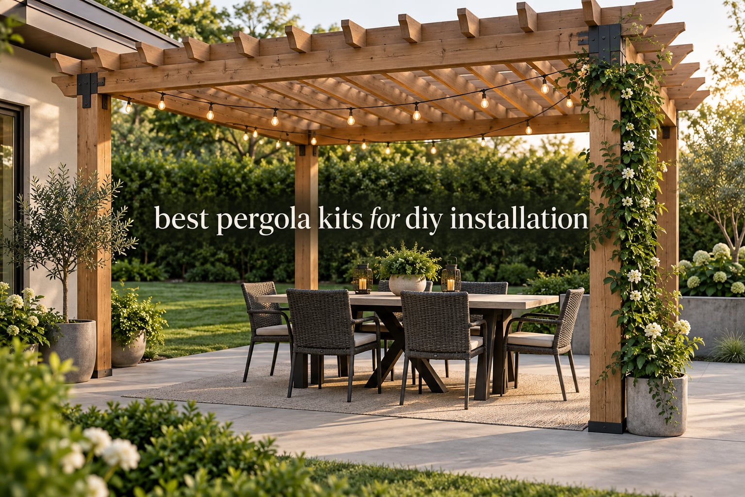 best pergola kits for diy installation