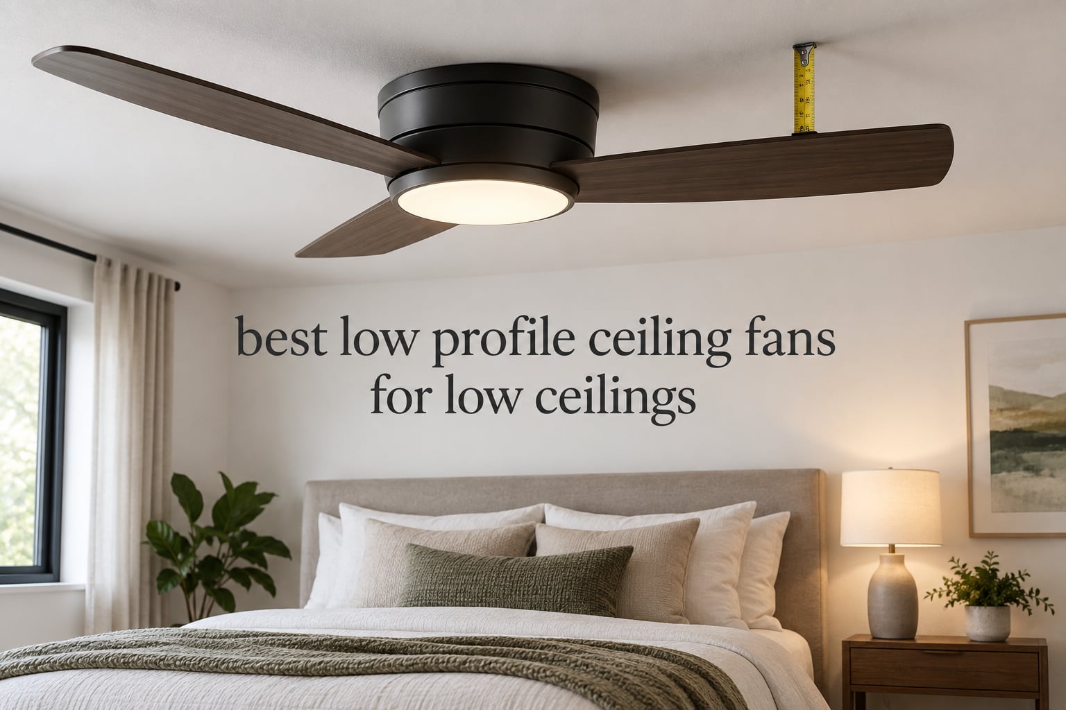 best low profile ceiling fans for low ceilings