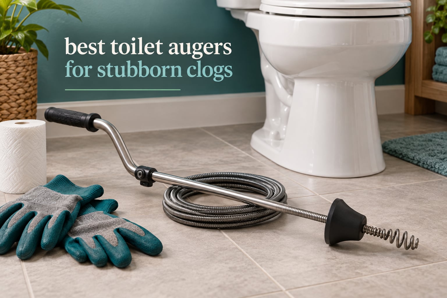 best toilet augers for stubborn clogs
