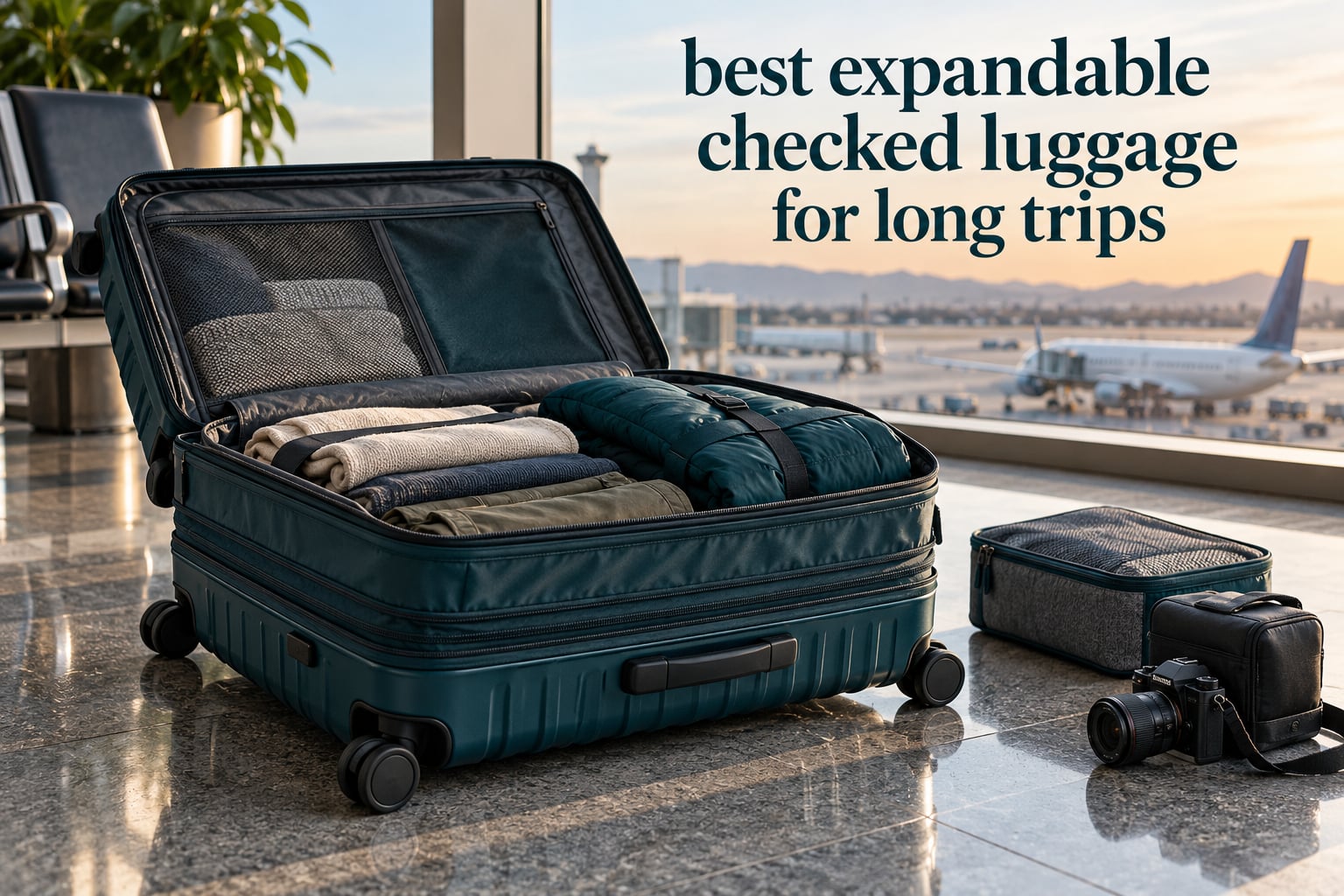 best expandable checked luggage for long trips